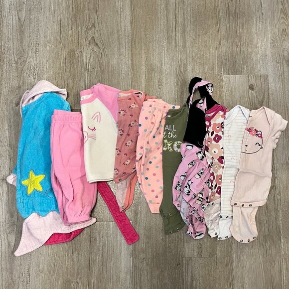 Girls Bundle of 10 Items - 6-9M & 6-12M - Picture 1 of 11